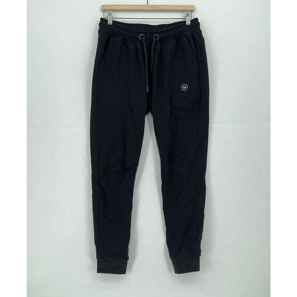 Marcell Von Berlin Mens Black Cotton Drawstring Waist Jogger Sweatpants Sz US XS